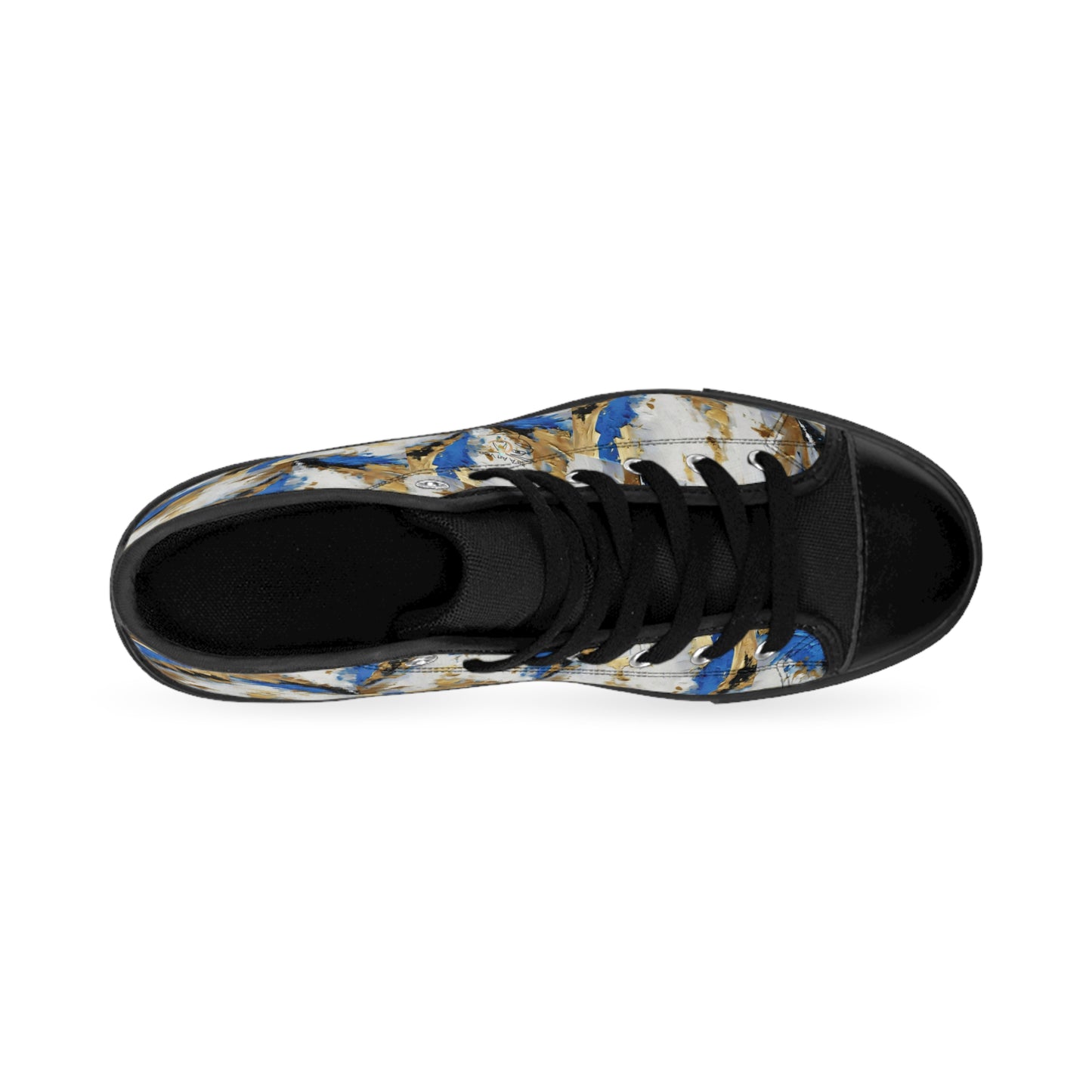 Men's Classic Sneakers Blue Gold by Its A Art Vibe