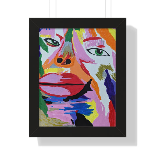 Framed Vertical Poster by Its A Art Vibe Facing Life Portrait