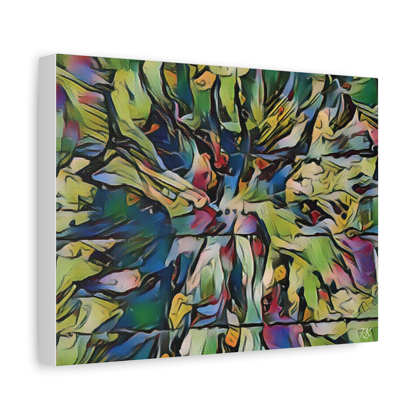 Vibrant Abstract Art Canvas Print - Stretched Wall Decor