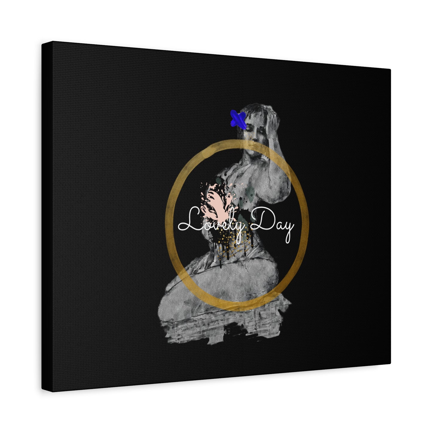 Canvas Wall Art Lovely Day Sensual Posed Woman Stretched Print, 1.25