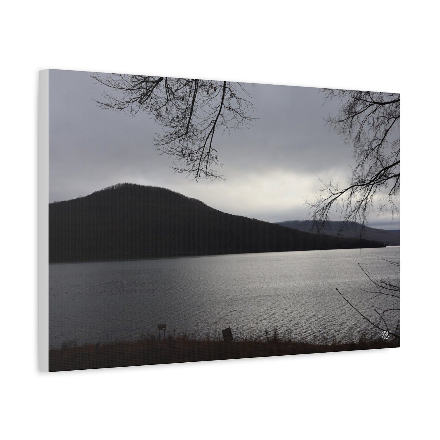 Serene Landscape Canvas Wall Art - 1.25" Stretched Matte Print