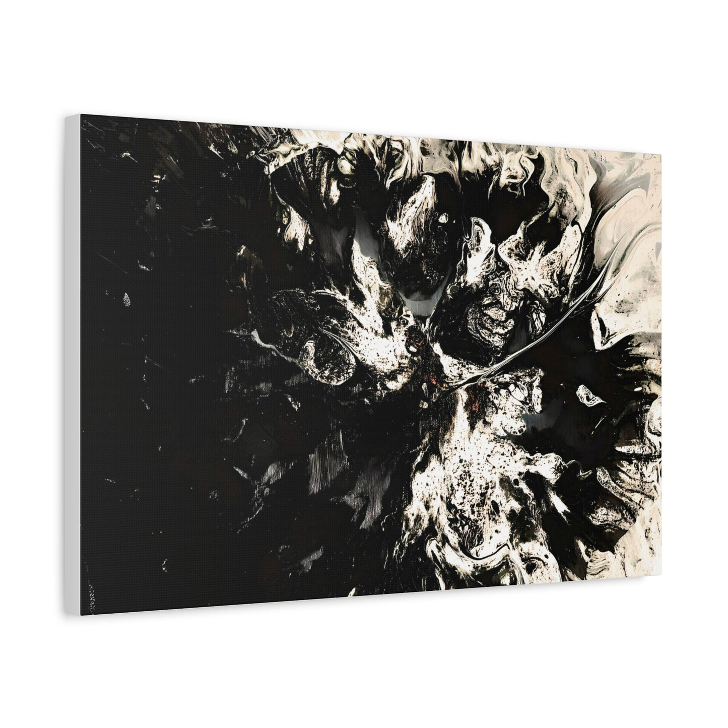 Abstract Black & White Canvas Art - Modern Home Decor