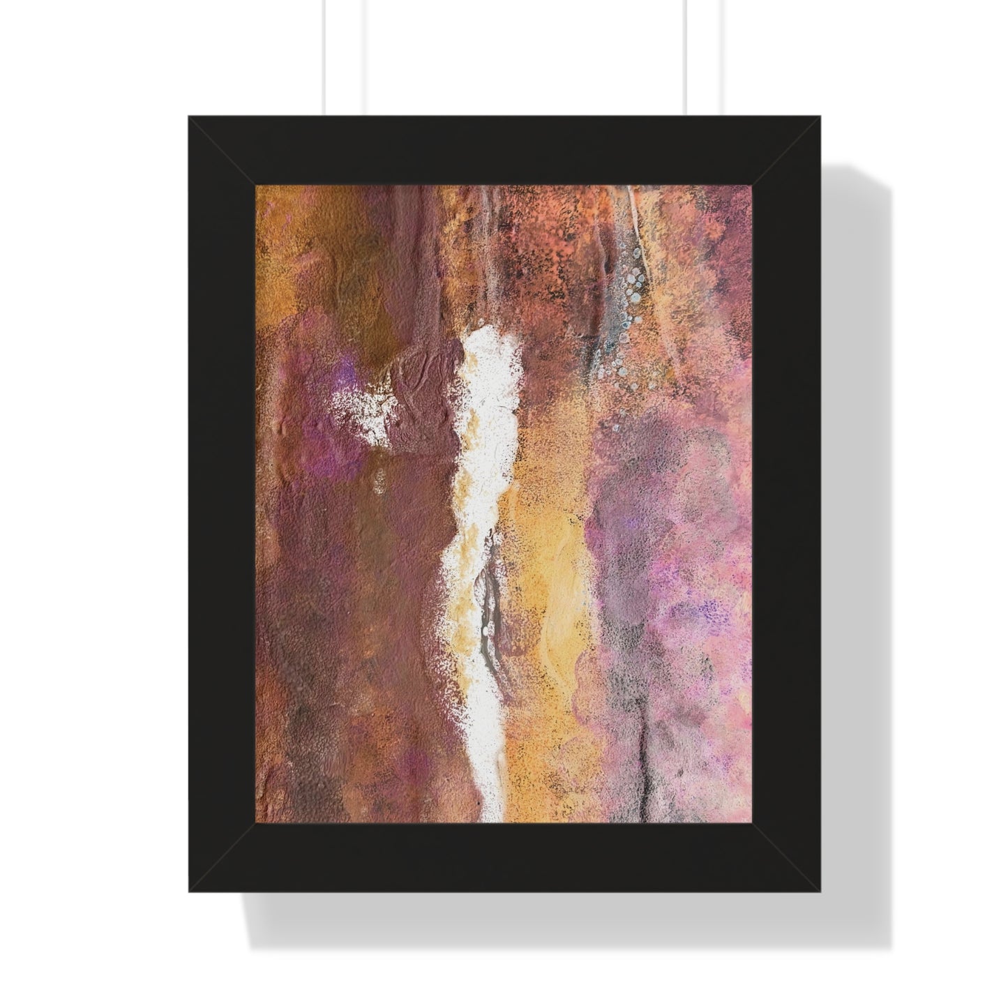 Framed Vertical Poster Rustic Fire by Its A Art Vibe