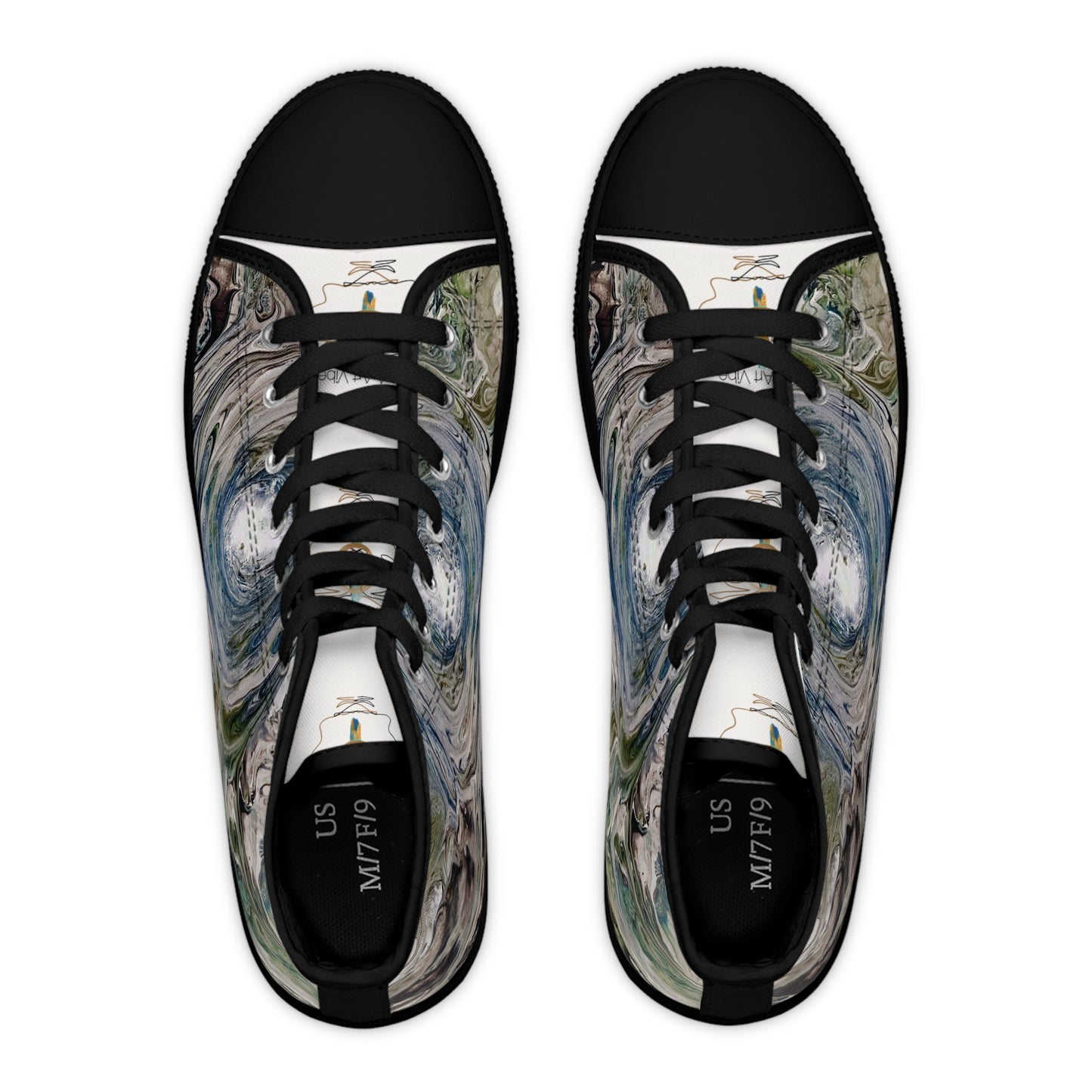 Women's High Top Sneakers Eyes Of The Storm You by Its A Art Vibe