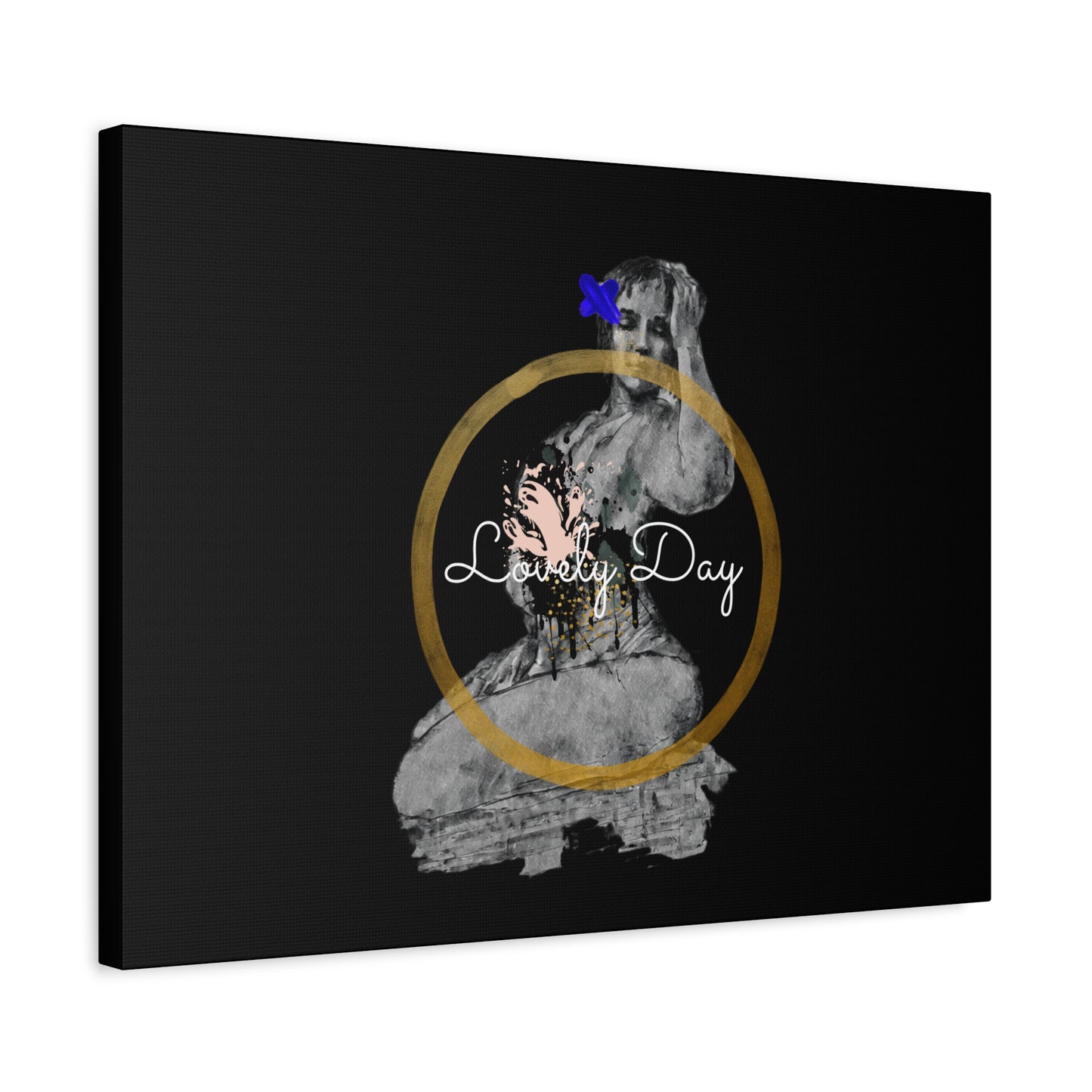 Canvas Wall Art Lovely Day Sensual Posed Woman Stretched Print, 1.25