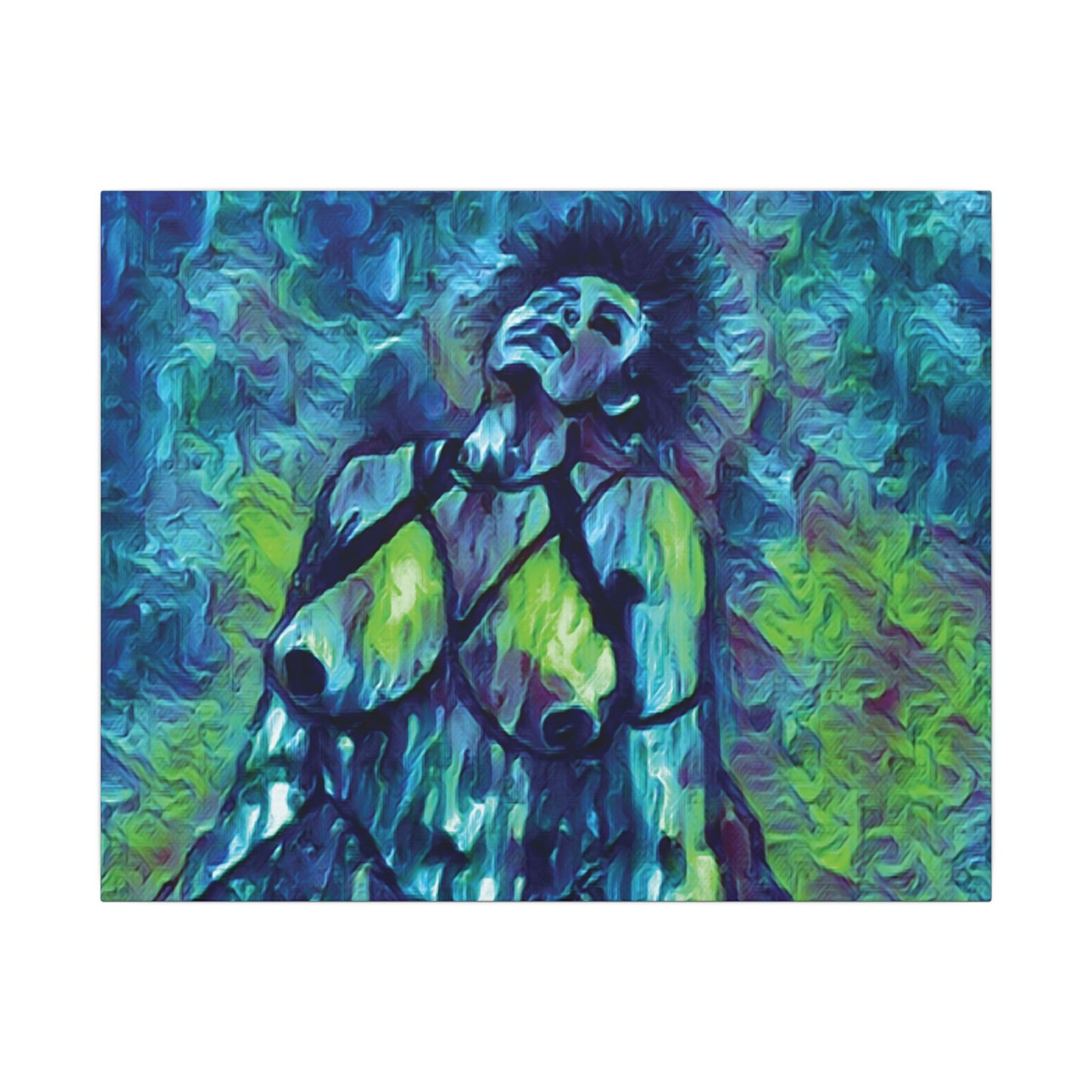 Matte Canvas, Stretched, 0.75" (Multi-Size) Sensual Woman 001