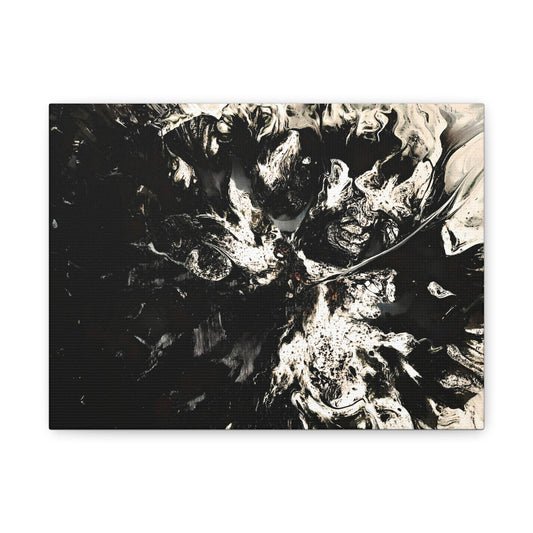Abstract Black & White Canvas Art - Modern Home Decor