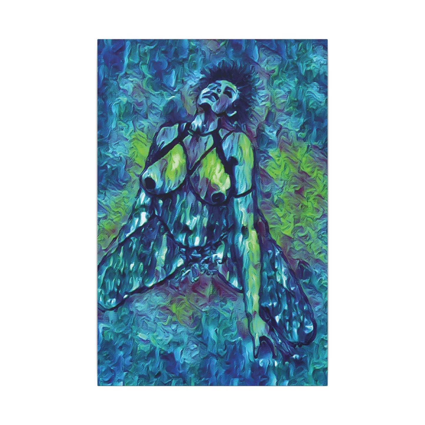 Matte Canvas, Stretched, 0.75" (Multi-Size) Sensual Woman 001