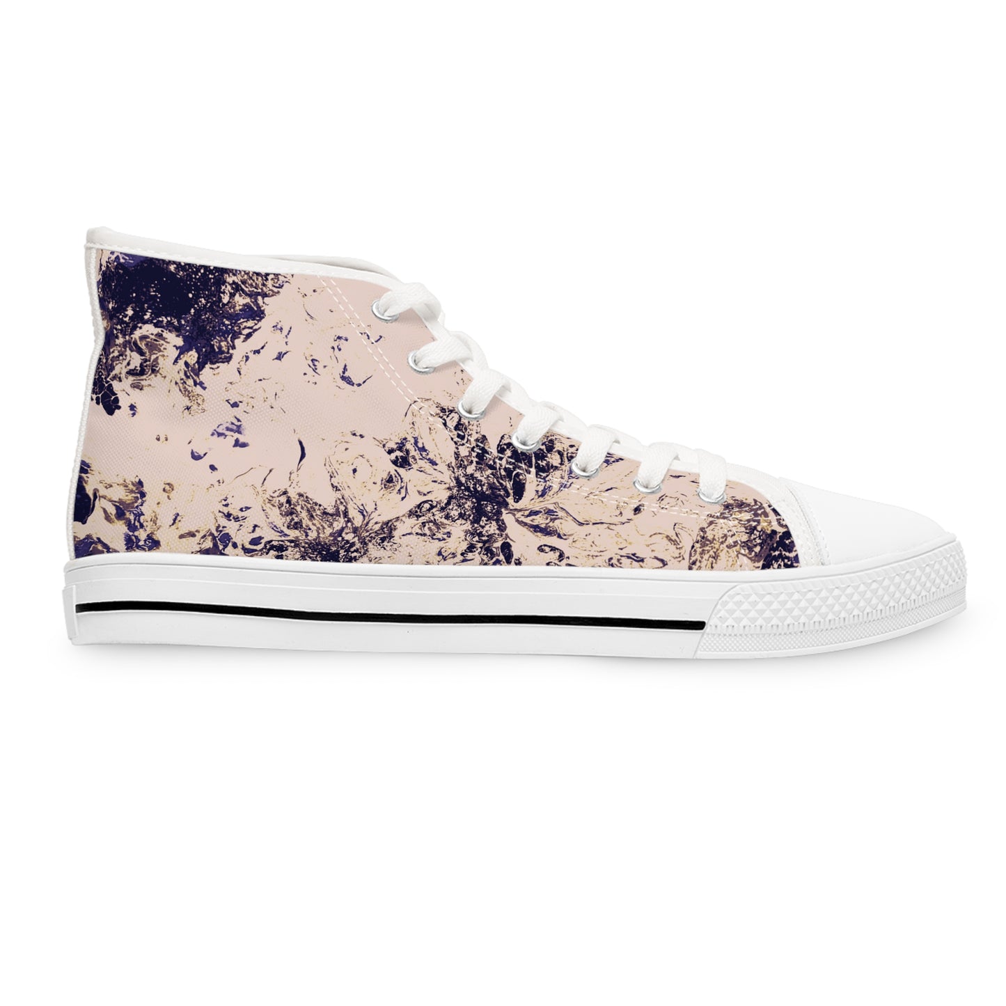 Women's High-Top Sneakers Spotted Blueish Purple by Its A Art Vibe