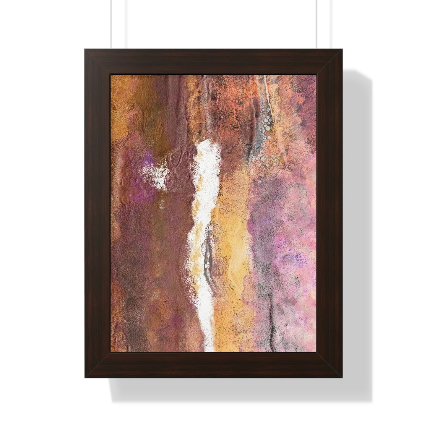 Framed Vertical Poster Rustic Fire by Its A Art Vibe