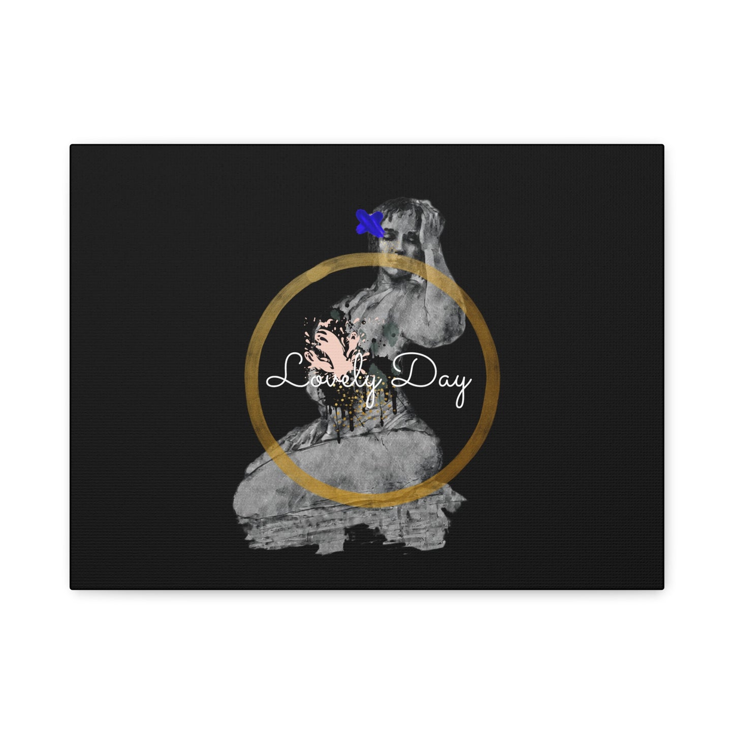 Canvas Wall Art Lovely Day Sensual Posed Woman Stretched Print, 1.25