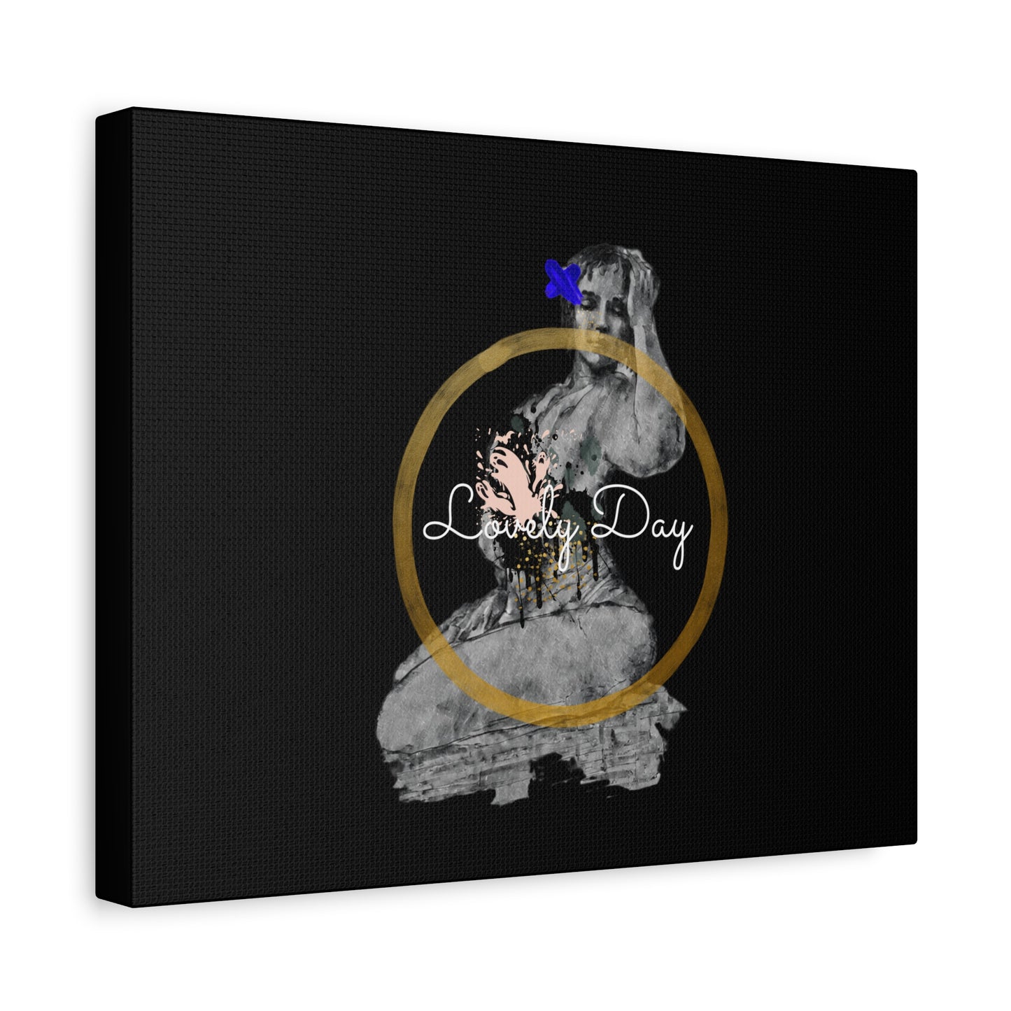 Canvas Wall Art Lovely Day Sensual Posed Woman Stretched Print, 1.25