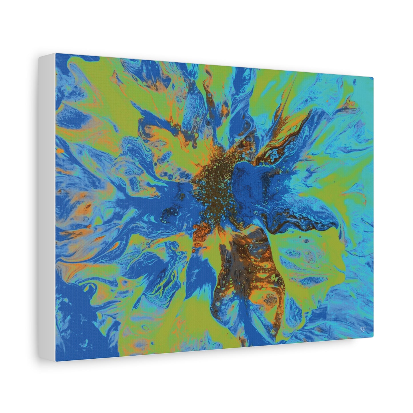 Vibrant Floral Abstract Canvas Wall Art