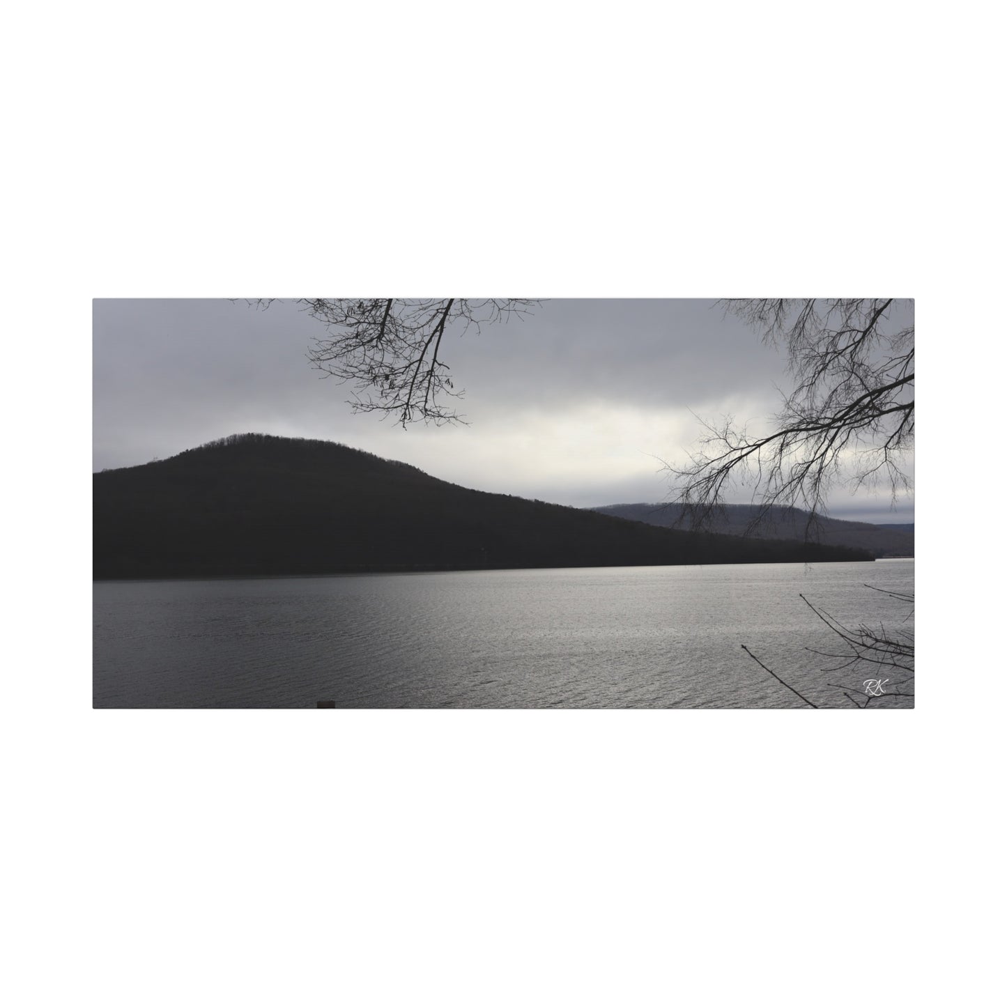 Serene Landscape Canvas Wall Art - 1.25" Stretched Matte Print