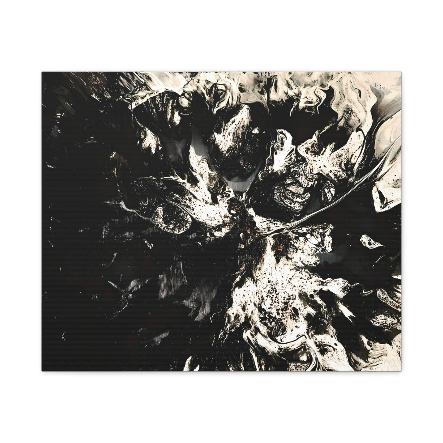 Abstract Black & White Canvas Art - Modern Home Decor