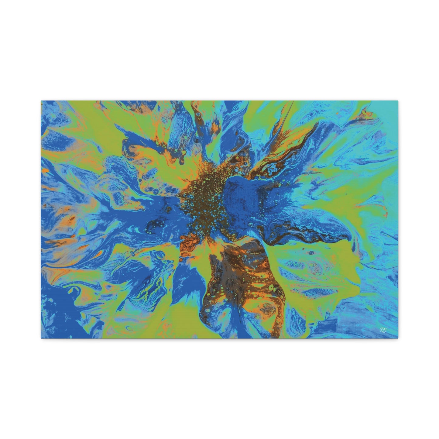 Vibrant Floral Abstract Canvas Wall Art
