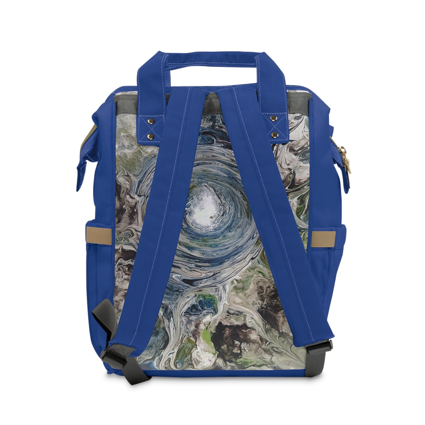 Multifunctional Diaper Backpack Blue Eye Of The Strom by Its A Art Vibe