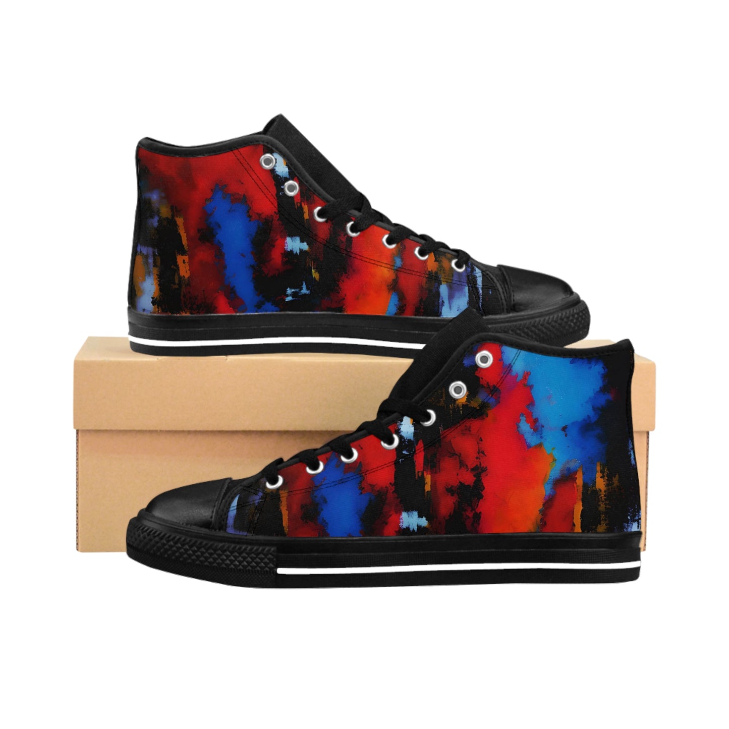 Men's Classic Sneakers Red Kicks by It A Art Vibe