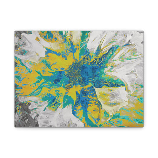 Vibrant Floral Canvas Wall Art - Colorful Abstract Design for Home Decor