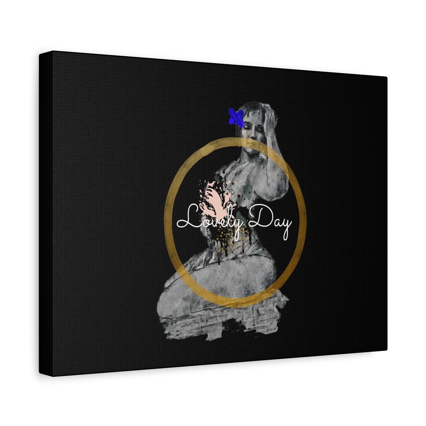 Canvas Wall Art Lovely Day Sensual Posed Woman Stretched Print, 1.25