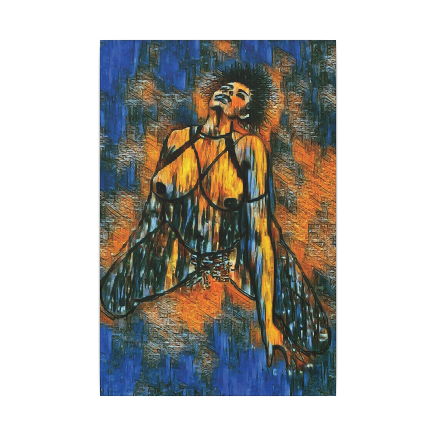 Matte Canvas, Stretched, 0.75" (Multi-Size) Sensual woman 002