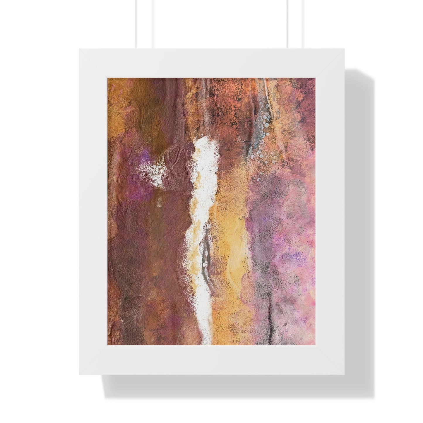 Framed Vertical Poster Rustic Fire by Its A Art Vibe