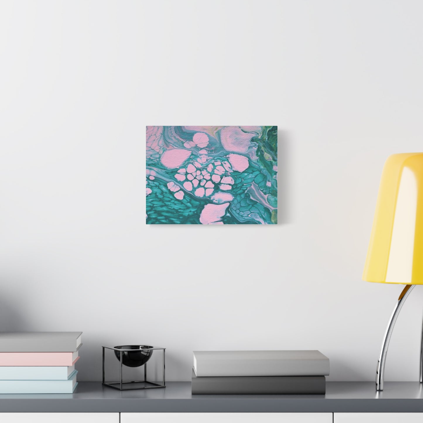 Abstract Art Matte Canvas Print - Colorful Ocean-Inspired Decor