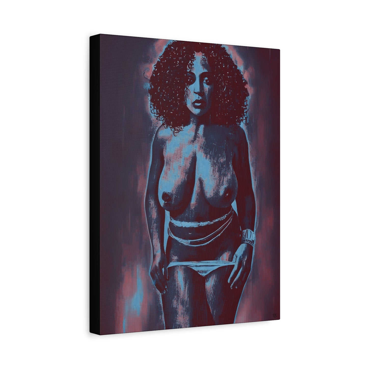 Matte Canvas, Stretched, 1.25" Get Naked by Its A Art Vibe