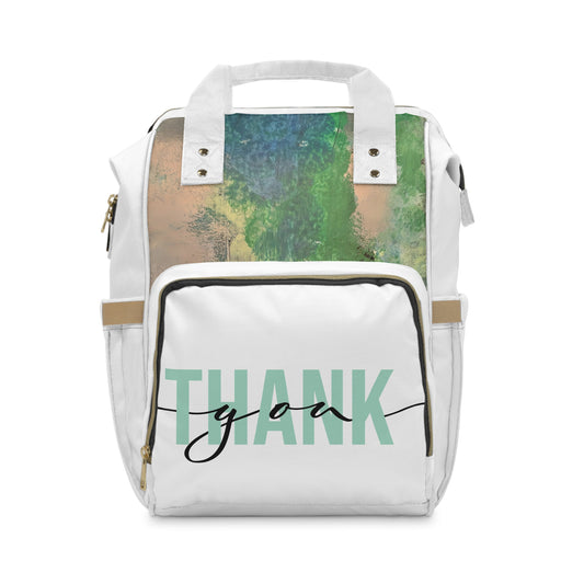 Multifunctional Diaper Backpack Green Go Blue