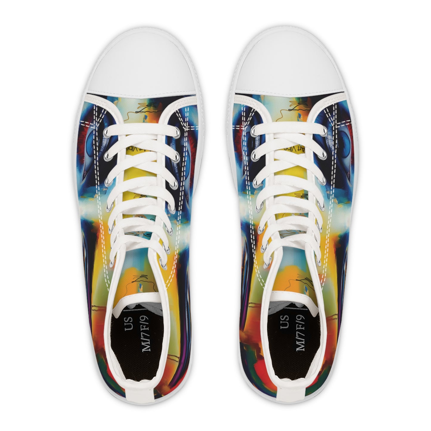 Women's High Top Sneakers Eyes See You by Its A Art Vibe