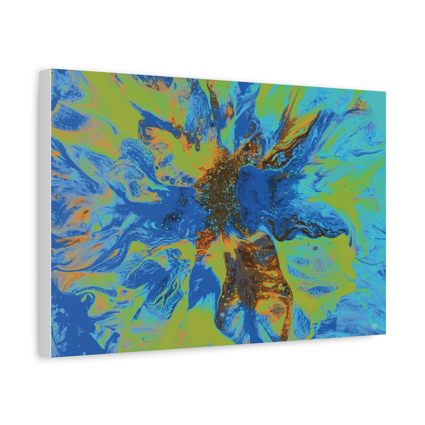 Vibrant Floral Abstract Canvas Wall Art