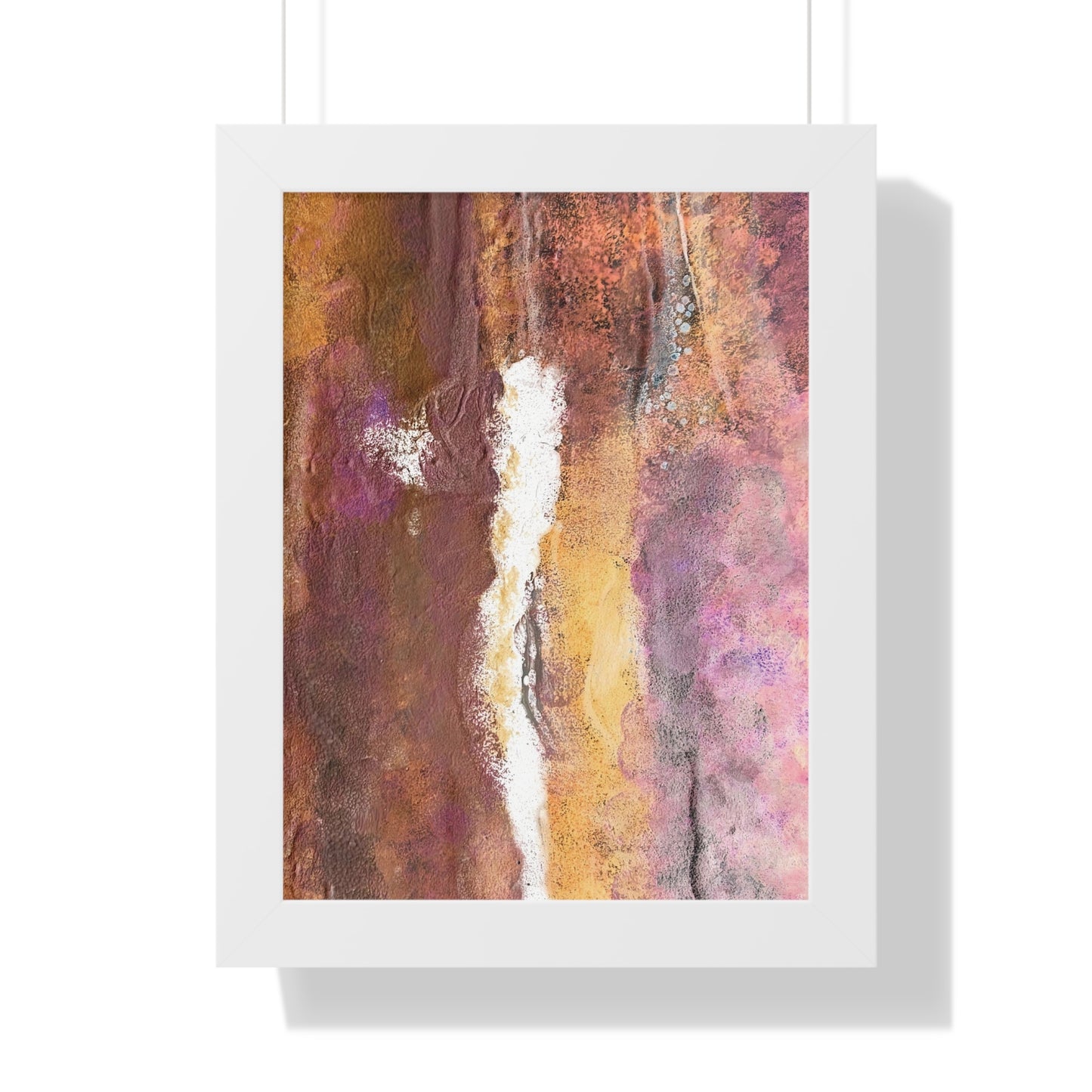 Framed Vertical Poster Rustic Fire by Its A Art Vibe