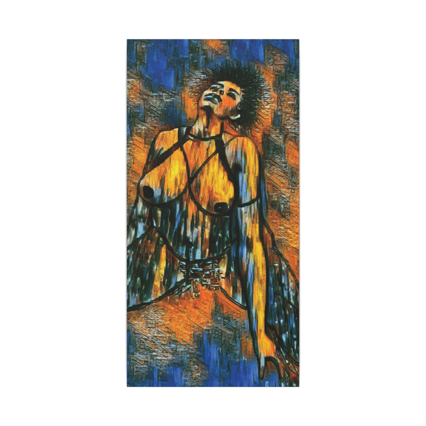 Matte Canvas, Stretched, 0.75" (Multi-Size) Sensual woman 002