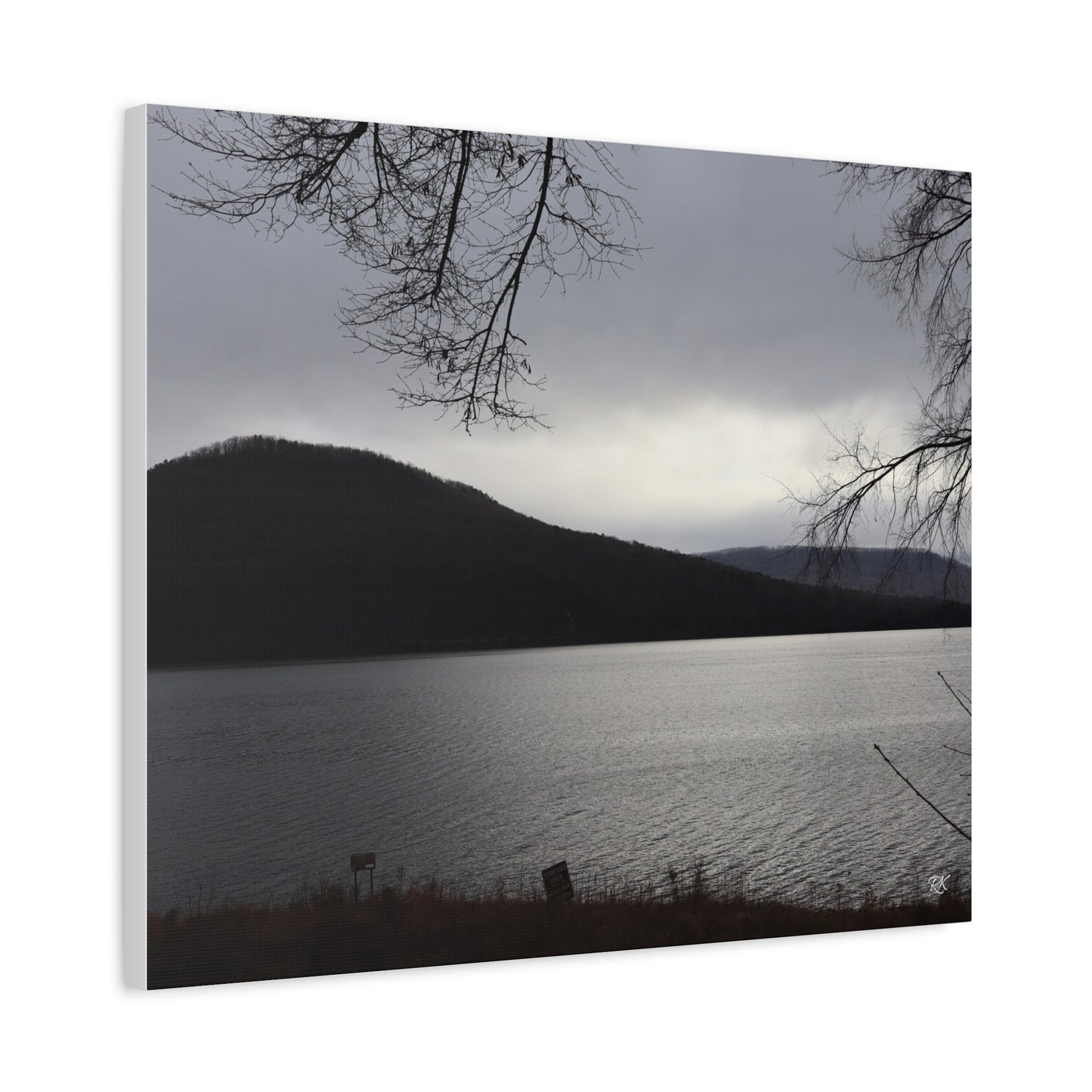 Serene Landscape Canvas Wall Art - 1.25" Stretched Matte Print
