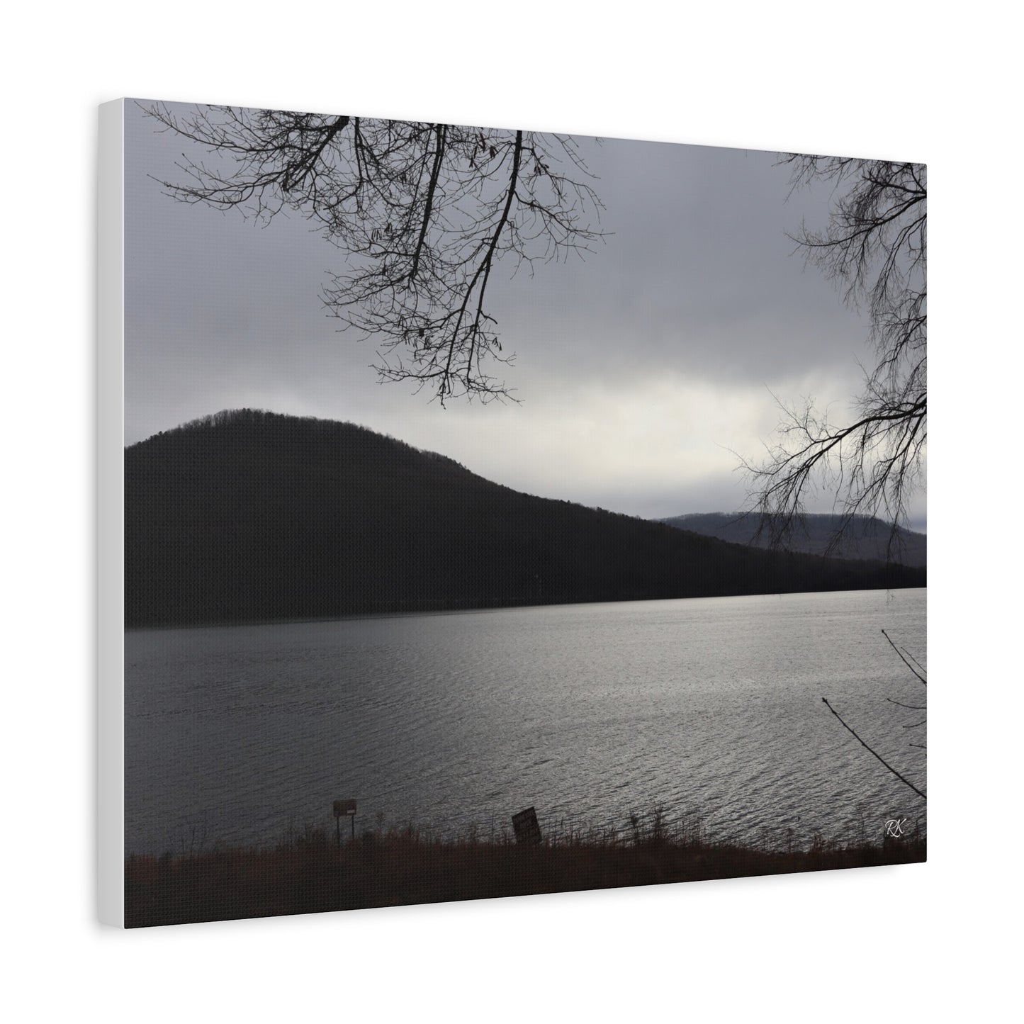 Serene Landscape Canvas Wall Art - 1.25" Stretched Matte Print