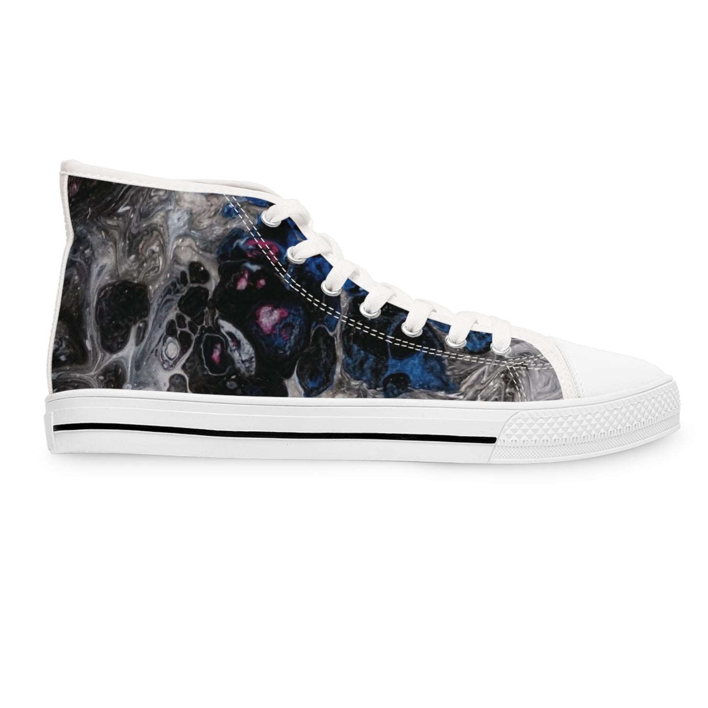 Women's High-Top Sneakers Midnight Bae Blues by Its A Art Vibe