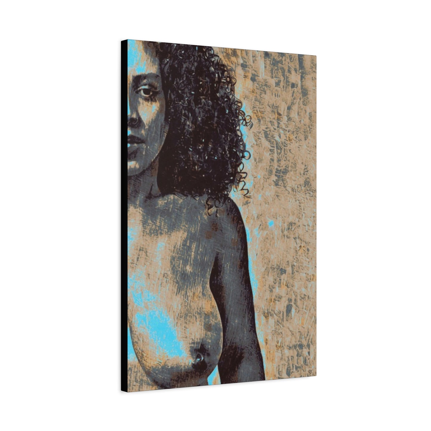 Canvas Print - 'Torn' Sensual Nude Portrait by Its A Art Vibe 1.25'