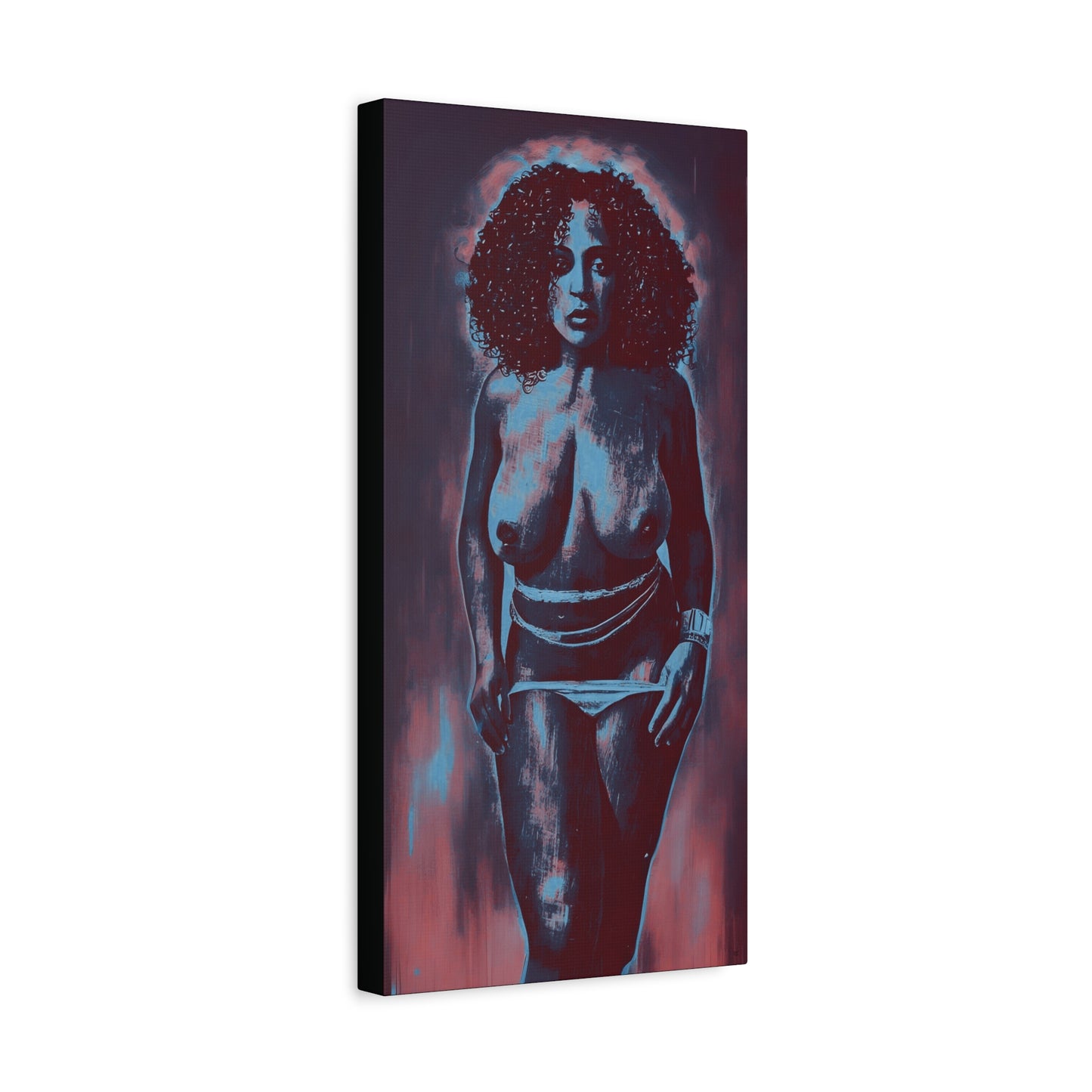 Matte Canvas, Stretched, 1.25" Get Naked by Its A Art Vibe