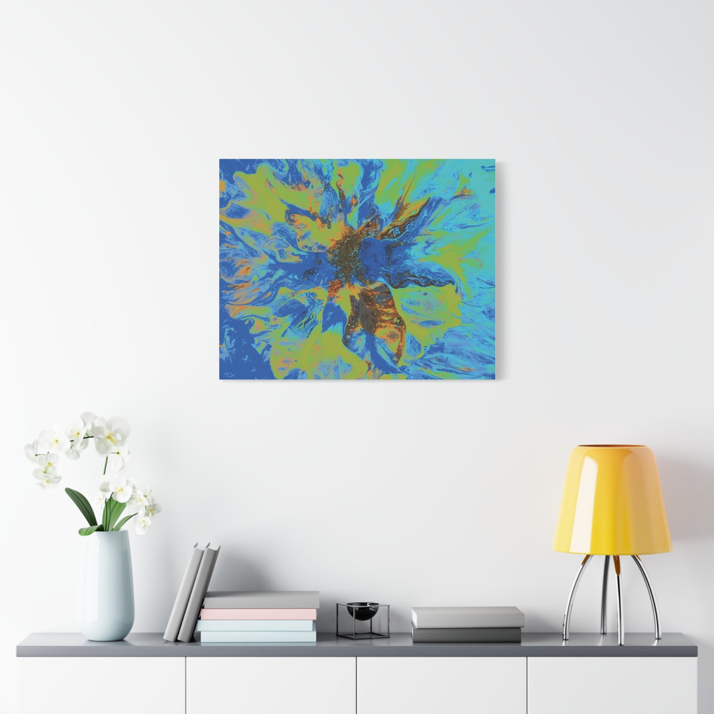 Vibrant Floral Abstract Canvas Wall Art