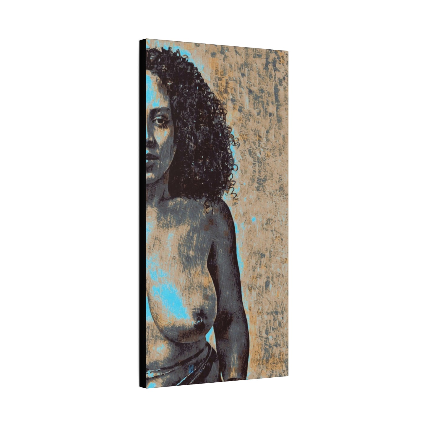 Canvas Print - 'Torn' Sensual Nude Portrait by Its A Art Vibe 1.25'