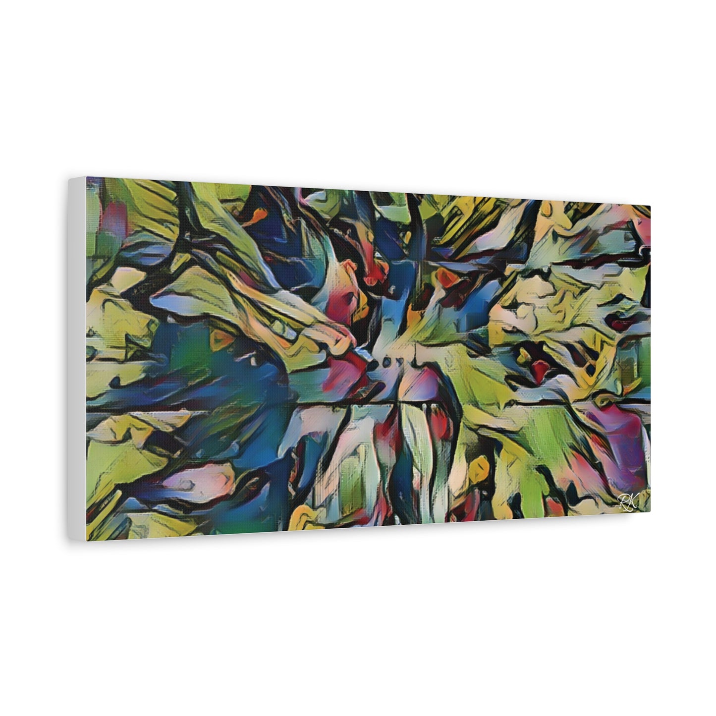 Vibrant Abstract Art Canvas Print - Stretched Wall Decor