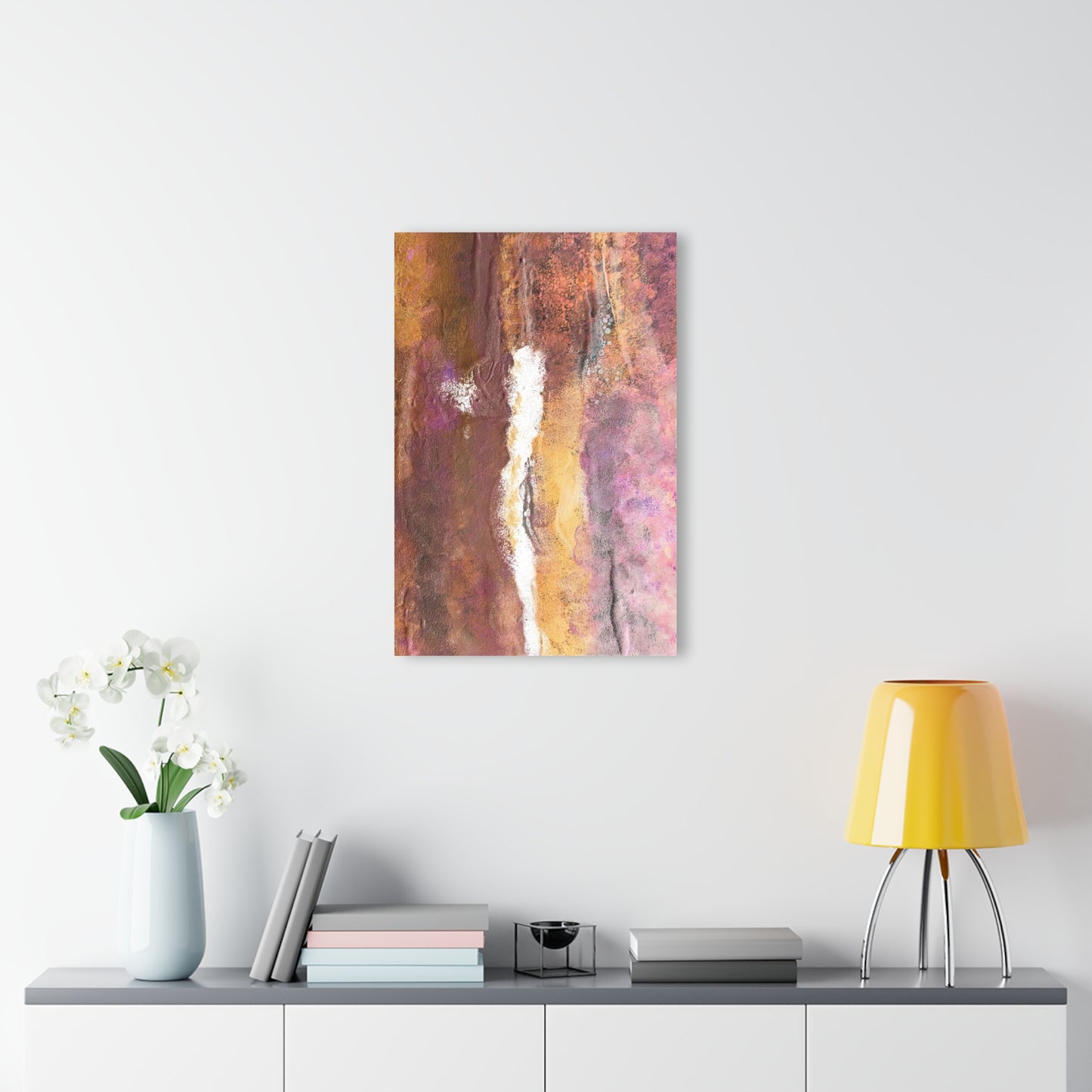 Acrylic Prints Rustic Mix French Cleat Hanging - Abstract Rustic Art for Home or Office Decor