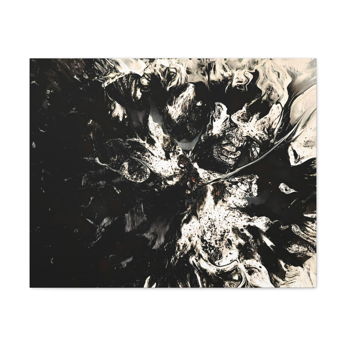 Abstract Black & White Canvas Art - Modern Home Decor