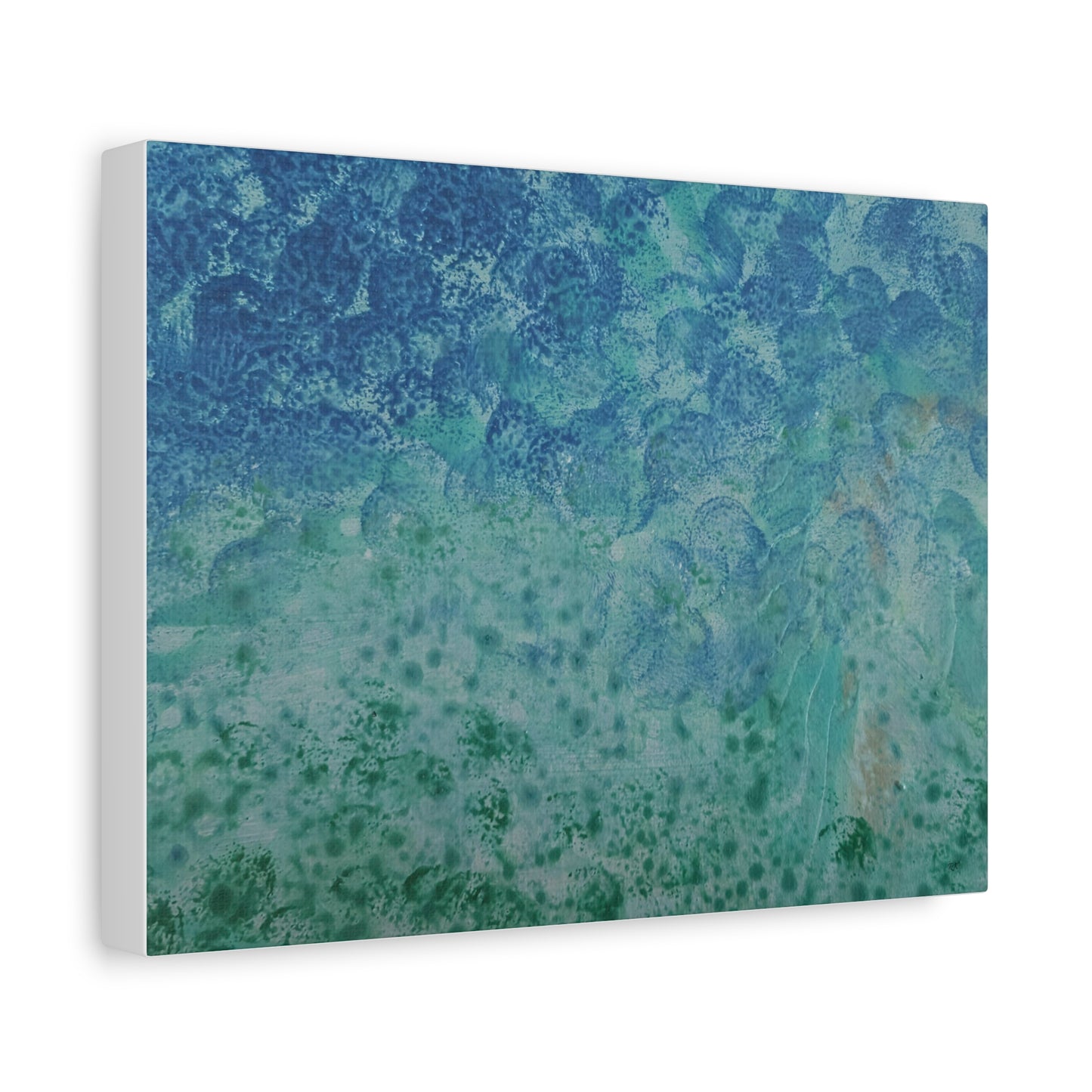 Canvas Gallery Wraps Wall Art To Blue Ocean Floor Is Green by Its A Art Vibe
