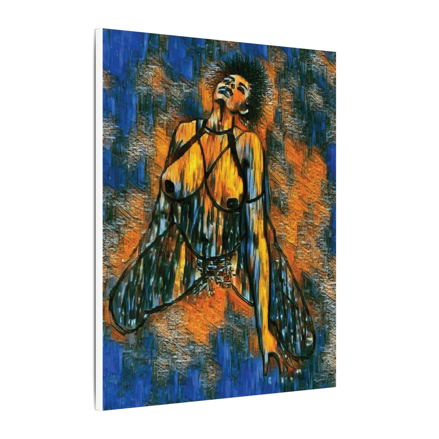 Matte Canvas, Stretched, 0.75" (Multi-Size) Sensual woman 002