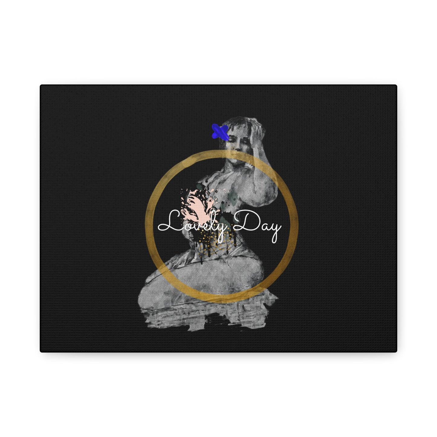 Canvas Wall Art Lovely Day Sensual Posed Woman Stretched Print, 1.25