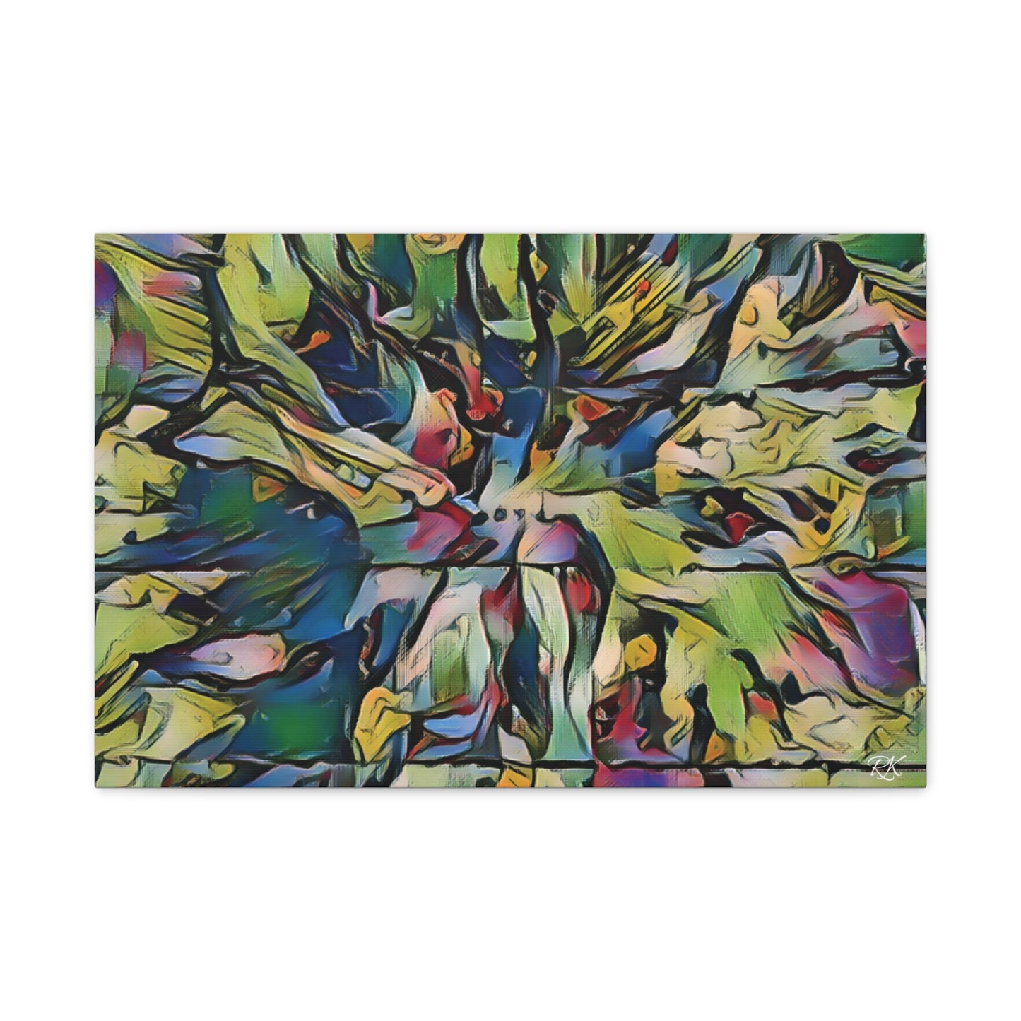 Vibrant Abstract Art Canvas Print - Stretched Wall Decor
