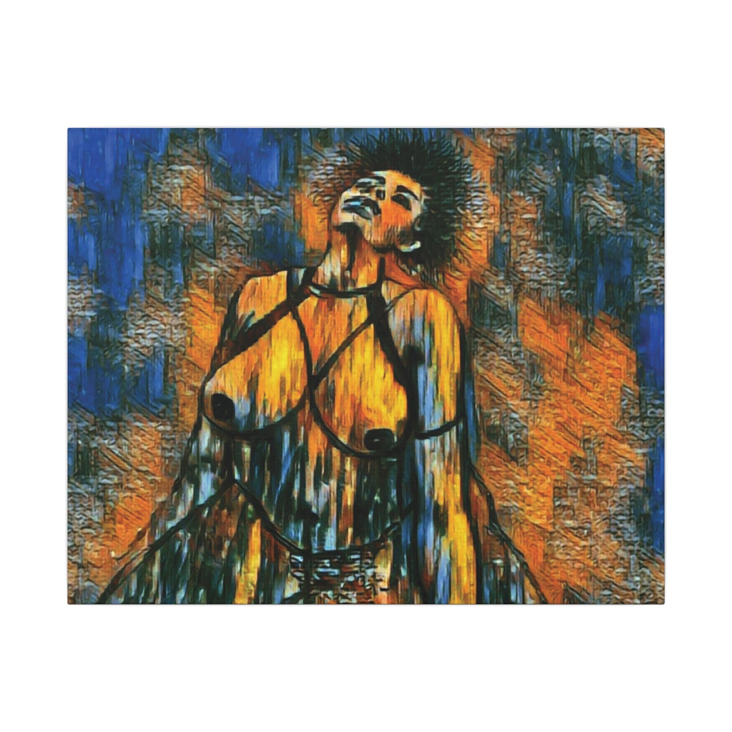 Matte Canvas, Stretched, 0.75" (Multi-Size) Sensual woman 002