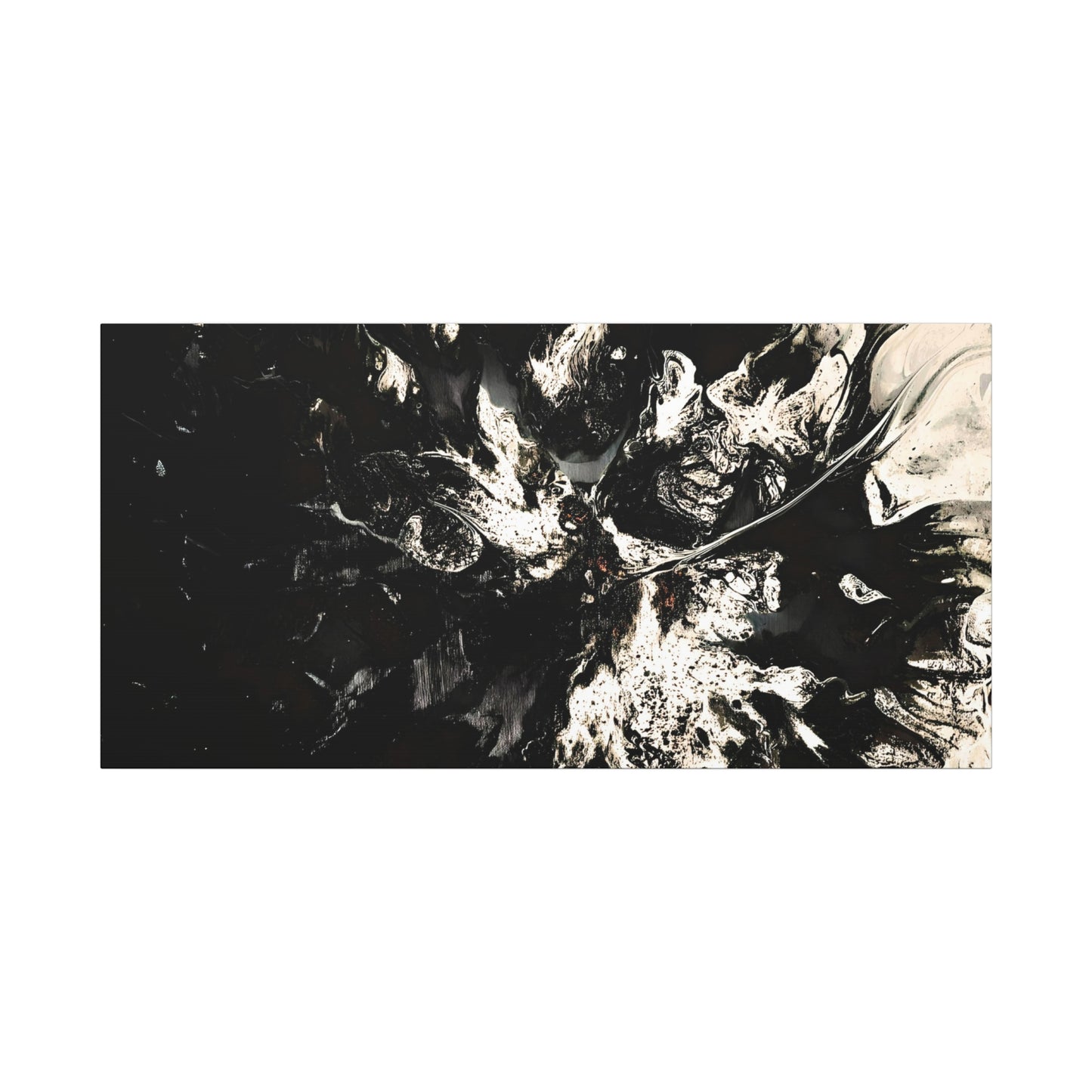 Abstract Black & White Canvas Art - Modern Home Decor