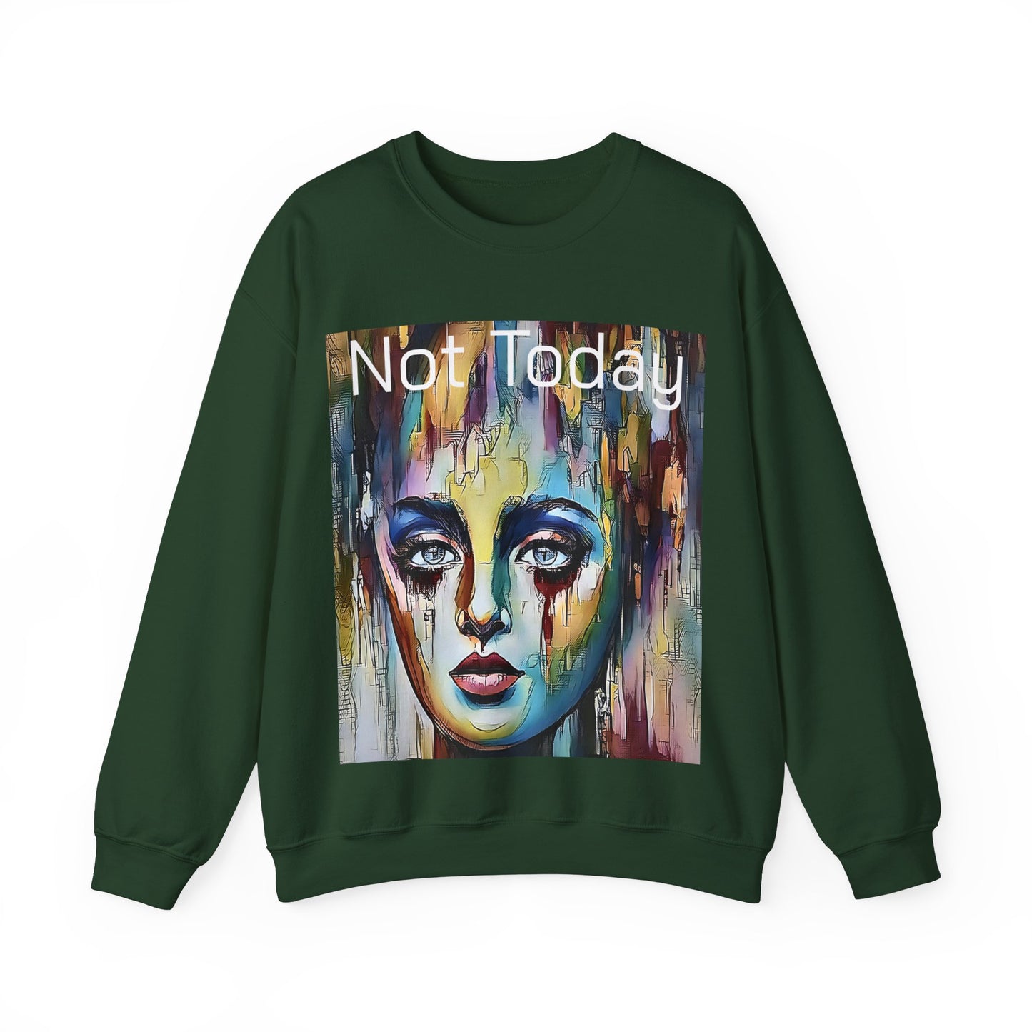 Not Today Unisex Heavy Blend™ Crewneck Sweatshirt by Its A Art Vibe